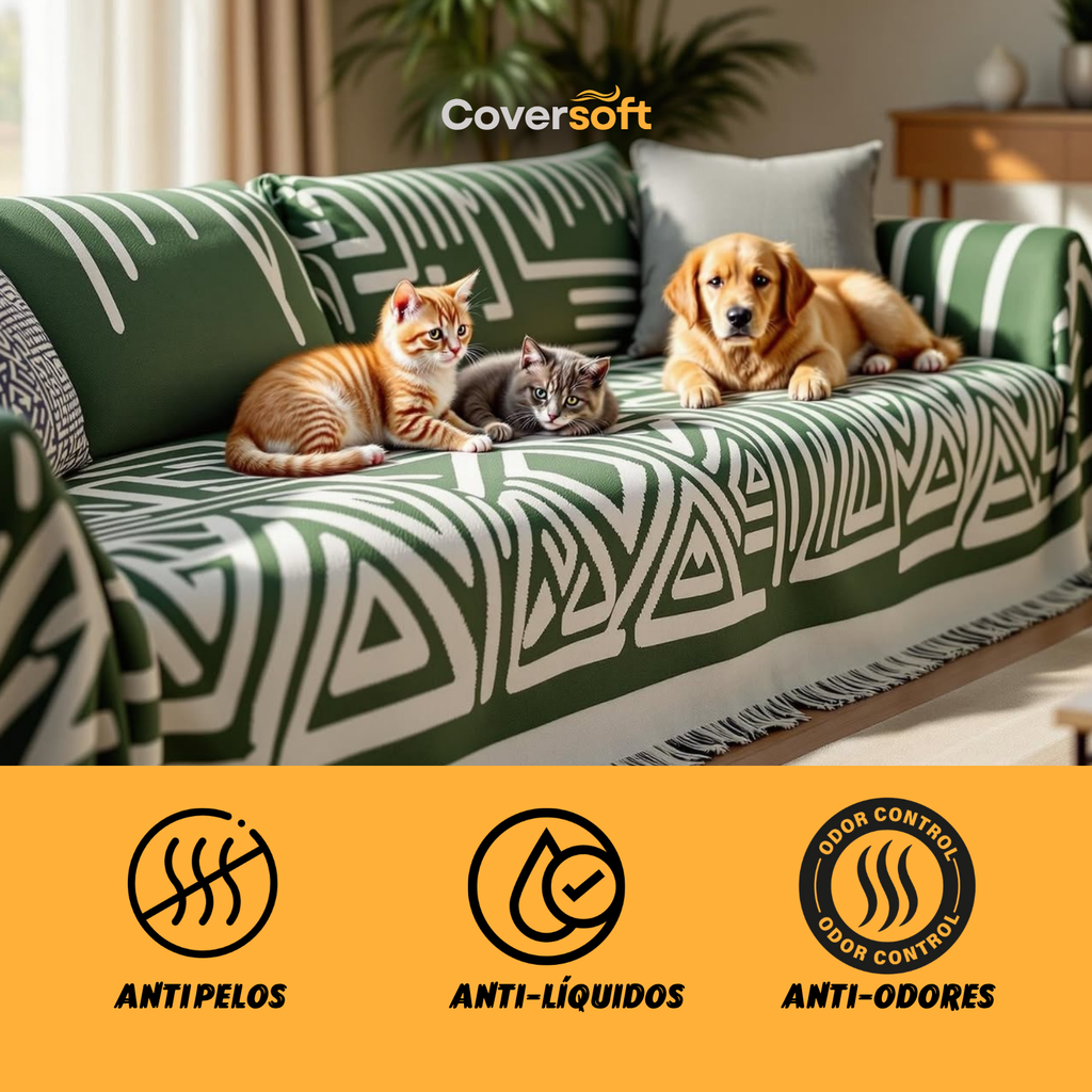 [COMPRE 1, LEVE 3] Cover Soft™ - Capa de Sofá + BRINDE 2 Capas de Almofada