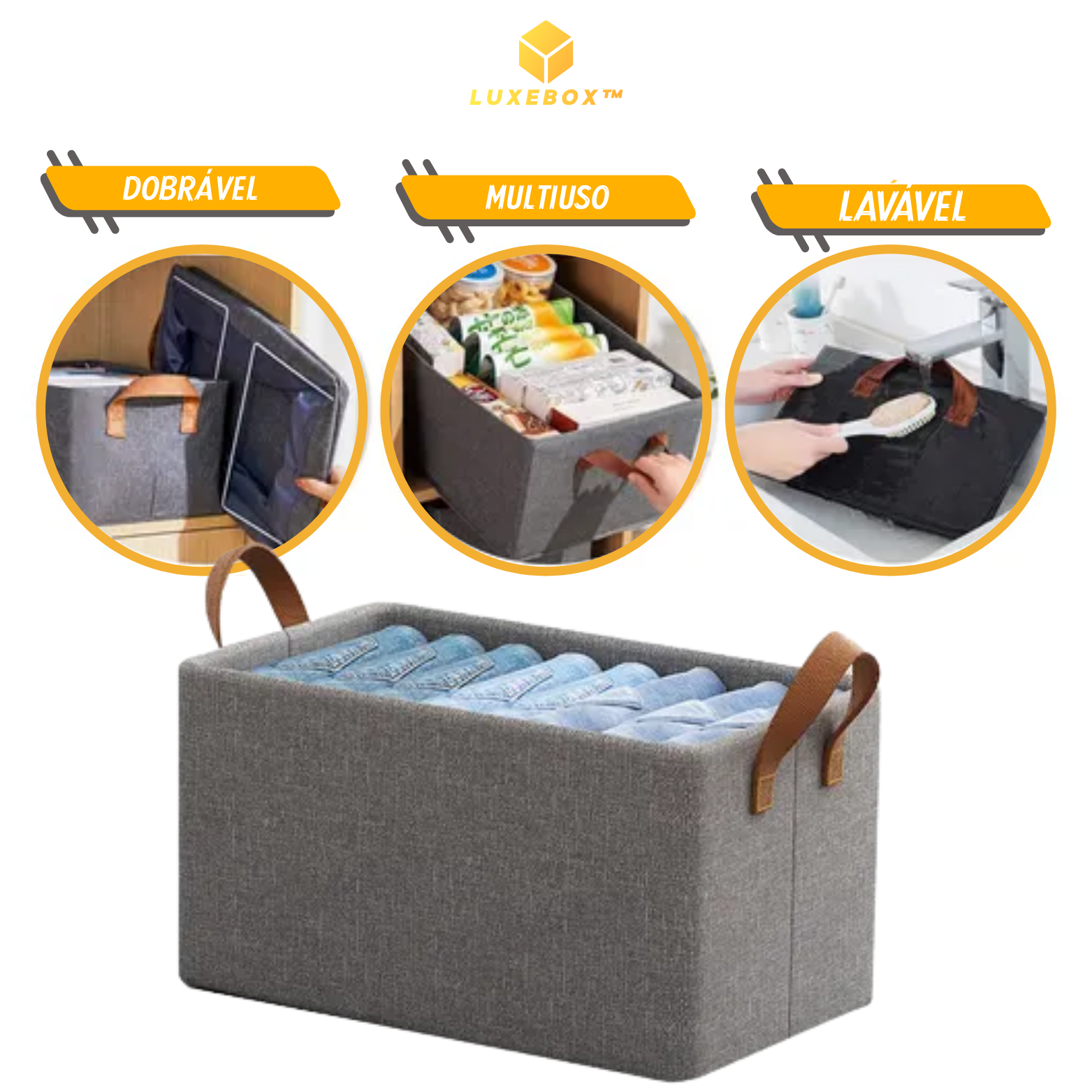 [Compre 1 Leve 5] Luxe Box® - Organizador de Roupas Dobrável