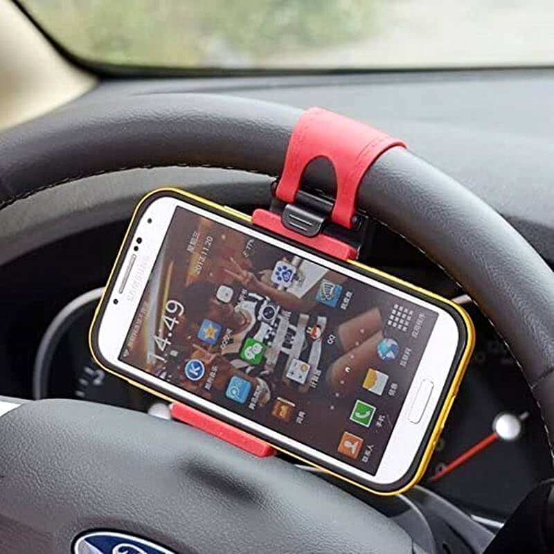 VoltCar CarSuper™ Universal Steering Wheel Phone Holder - (🔥Last Day of 50% OFF Promotion!)