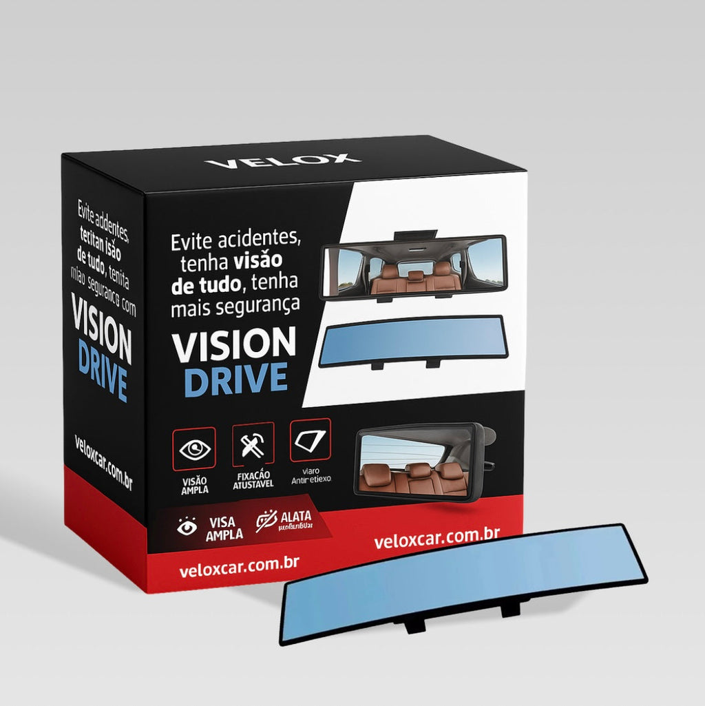 Vision Drive - Espelho Retrovisor Panorâmico Universal